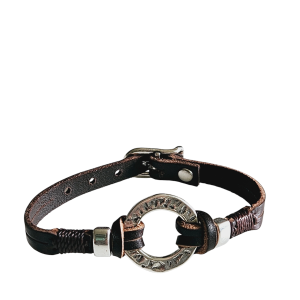 Pulsera de cuero círculo