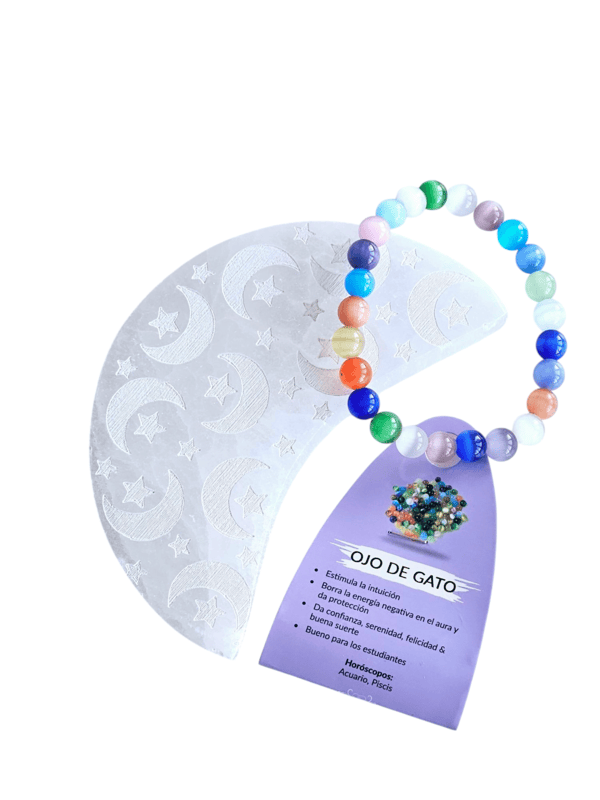 Pulsera de piedra ojo de gato