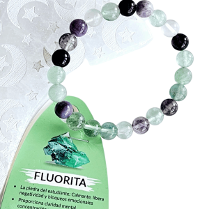 Pulsera de fluorita