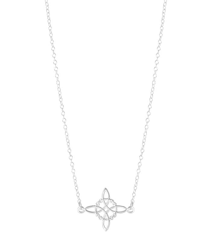 Gargantilla de Plata Nudo de Bruja