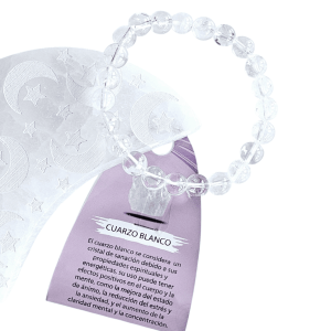 Pulsera de cuarzo blanco