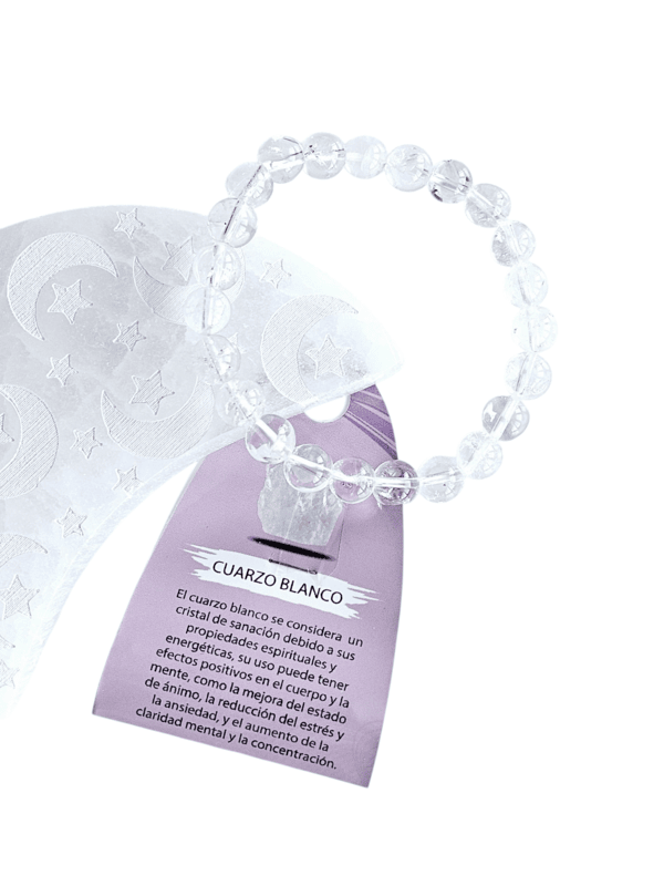 Pulsera de cuarzo blanco