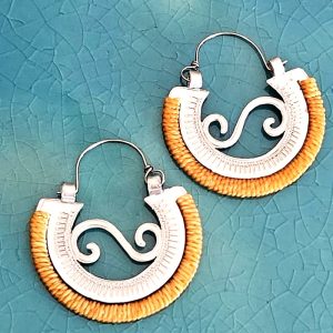 Argollas Canarias con hilo encerado