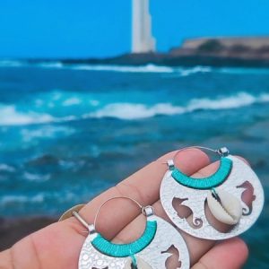 Argollas Canarias con hilo encerado Caballito de mar
