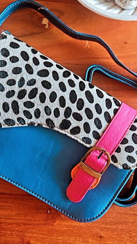 Bolso de piel multicolor  - Imagen 2