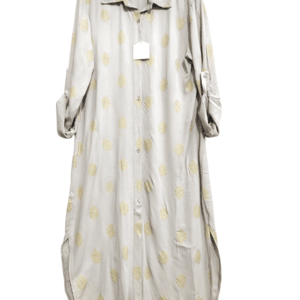 Vestido camisero beige