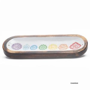 Incensario de madera chakras
