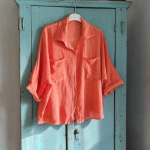 Camisa de Algodón 100% para Mujer | Sobrecamisa Holgada Talla Única