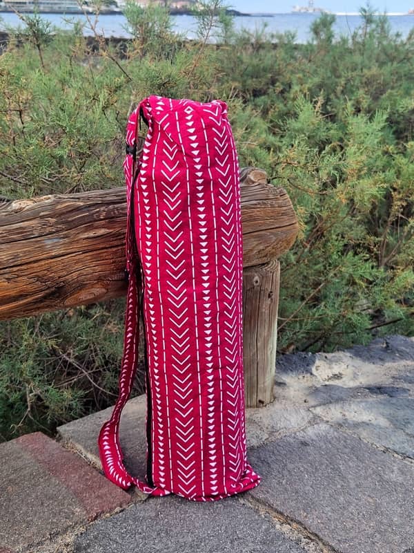 Funda para Esterilla de Yoga – Estampado Wax Africano (Hecha a mano en Senegal) - Imagen 4