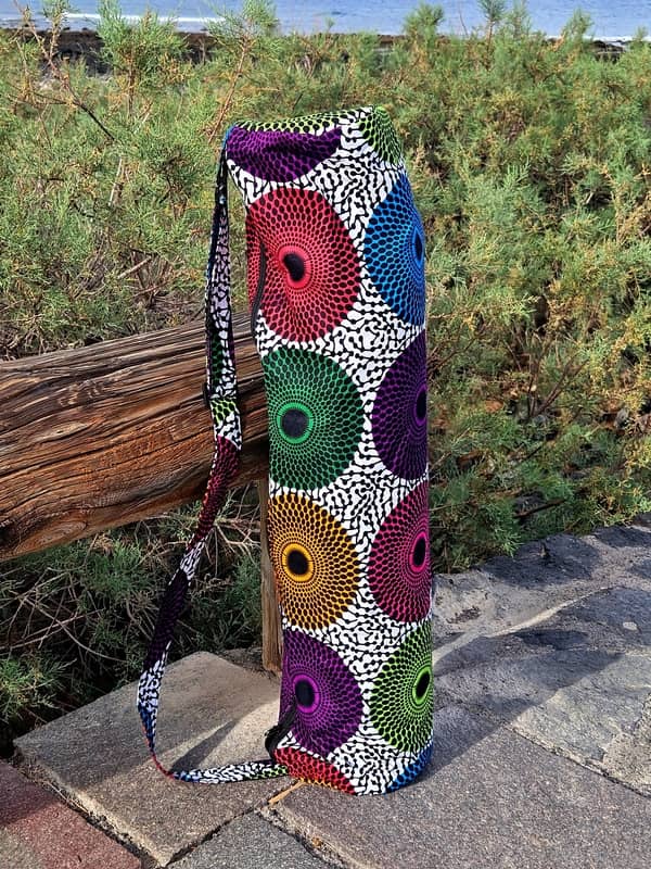 Funda para Esterilla de Yoga – Estampado Wax Africano (Hecha a mano en Senegal)