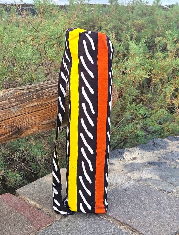 Funda para Esterilla de Yoga – Estampado Wax Africano (Hecha a mano en Senegal) - Imagen 3