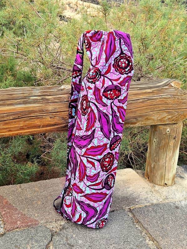 Funda para Esterilla de Yoga – Estampado Wax Africano (Hecha a mano en Senegal) - Imagen 2