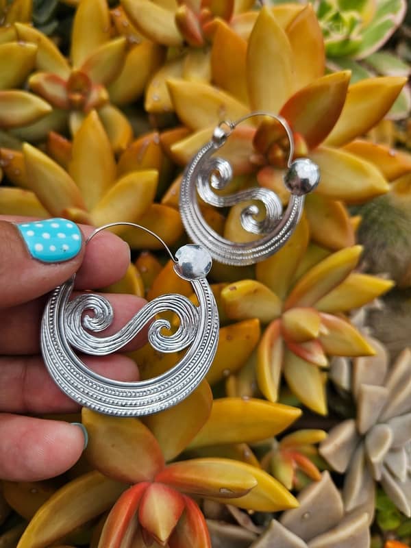 Argollas Canarias de la "S" en Aluminio – Artesanía de Canarias (4cm)