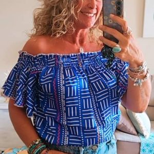 Blusa Étnica "Sawabona África" – Camisa de Algodón Fino con Estampado de Dakar