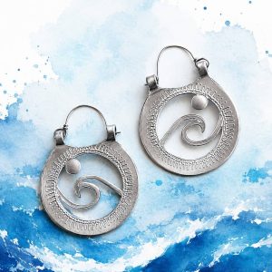Argollas de Aluminio Ola del Atlántico – Hechas a Mano en Canarias