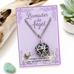 Llamador de angeles de bisuteria colgante mistico de proteccion