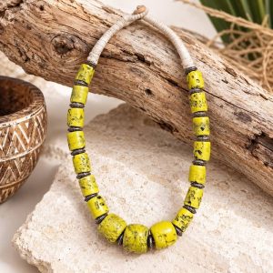 Collar Étnico de Cuentas de Cerámica de la India | Sawabona